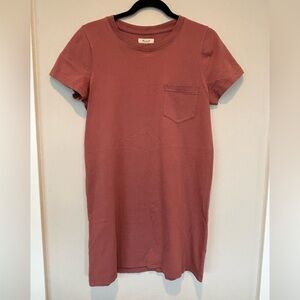 Madewell Dusty Rose T-Shirt Dress